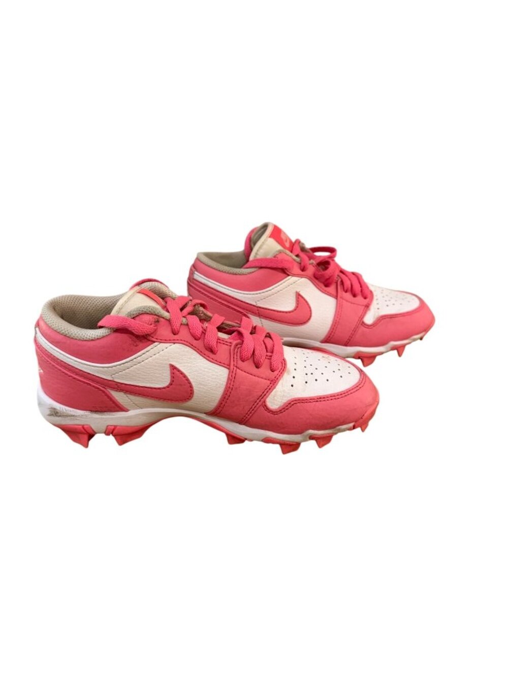 Nike Air Jordan 1 Kids Pink FastFlex Girls Flag Football Cleats US 4.5Y EU 36.5